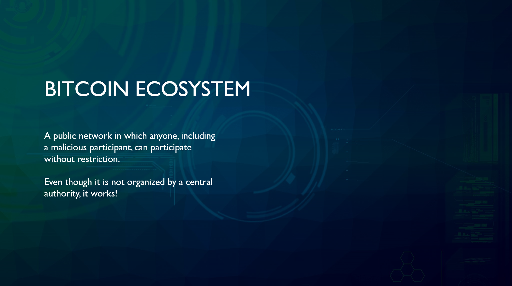 Bitcoin Ecosystem Part 1